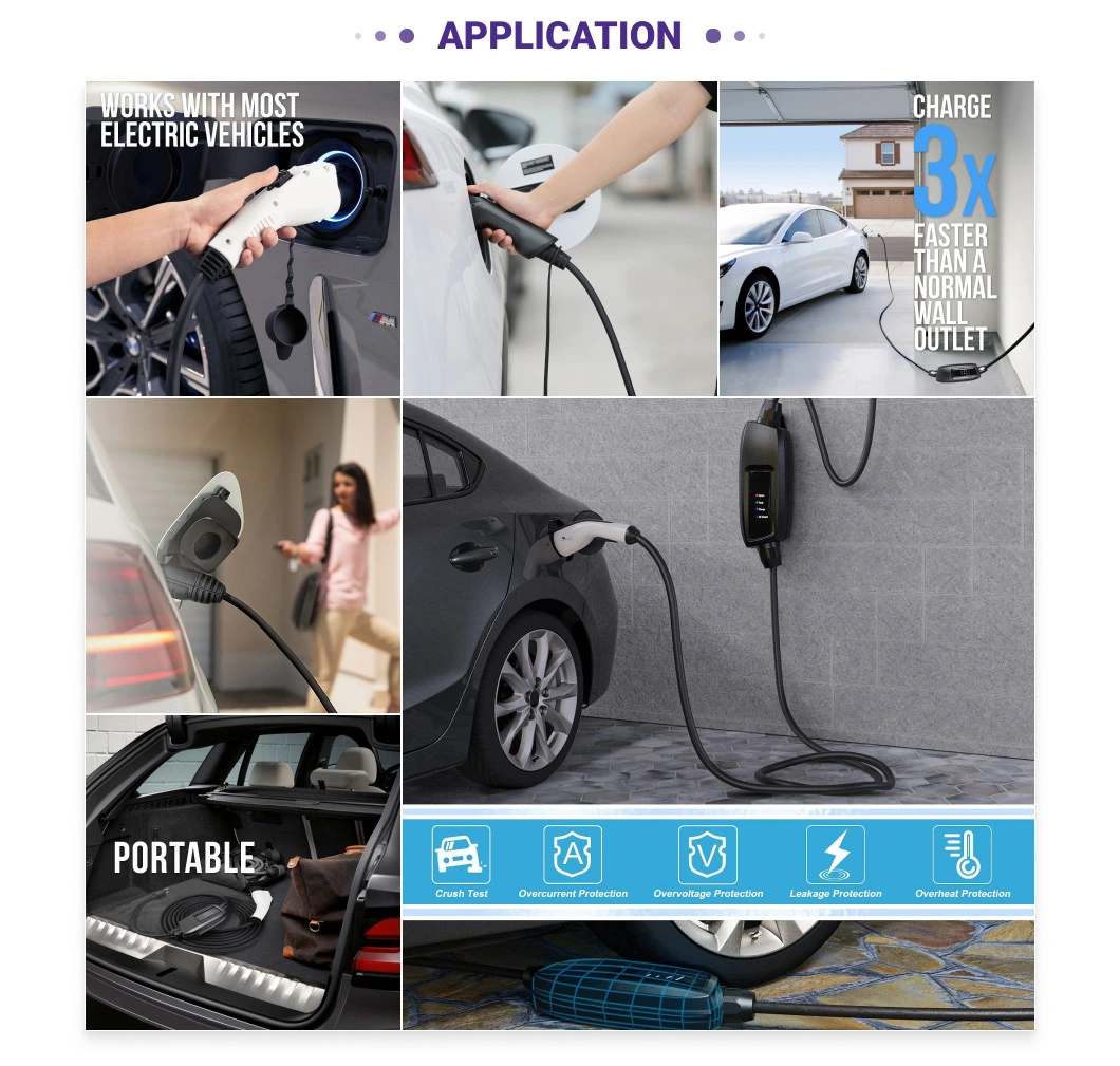 3.5kw 7kw 16A 32 IEC Type 2 Car Charger Wallbox Electric Vehicle EV Charging Station with CE