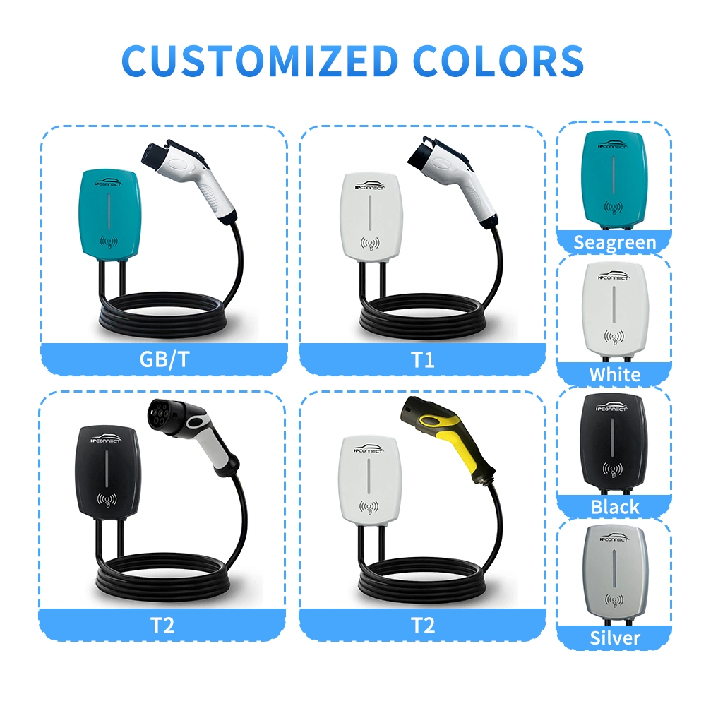 3.5kw 7kw 16A 32 IEC Type 2 Car Charger Wallbox Electric Vehicle EV Charging Station with CE