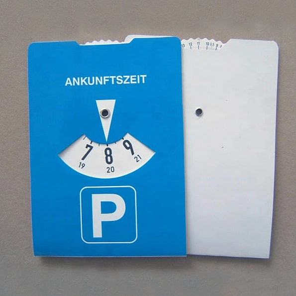PVC Advertising Car Parking Disc Timer Meter