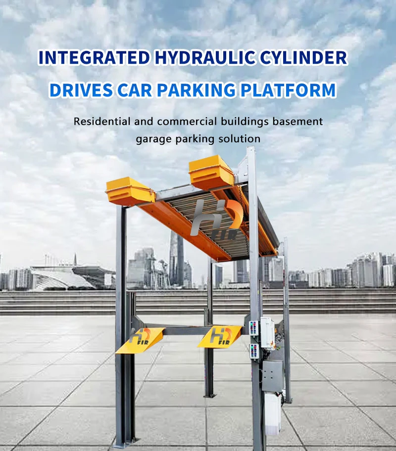 Hodafir 4 Post Management Simple Lifting Hydraulic Car Parking Lift Parking System