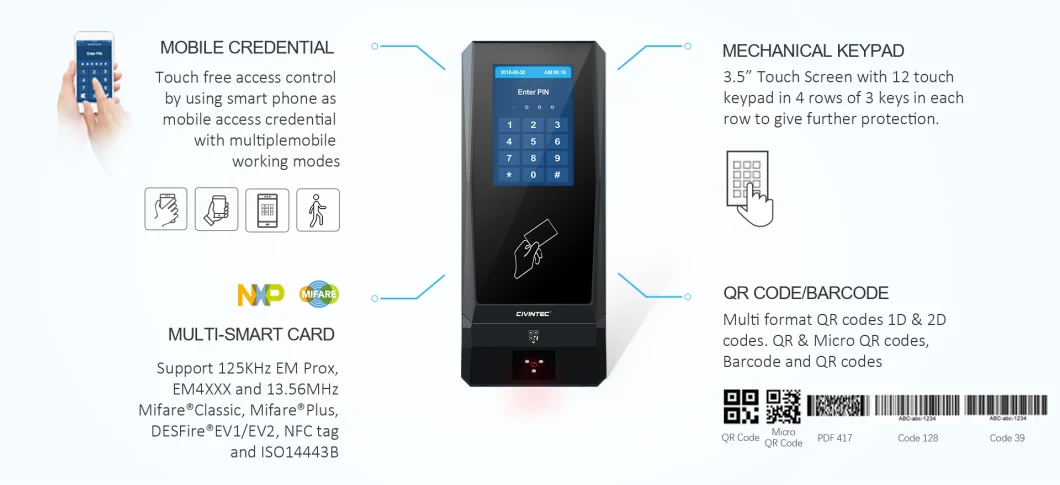 RFID IC ID Barcode Ticket Vehicle Access Control Auto Payment Barrier Gate Control Car Parking Lot Access Control System