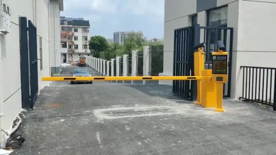 Heavy Duty Electric Boom Straight Barrier Gate with Car Parking Lock Toll Management System
