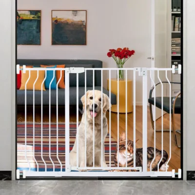 Safety Gate for Doorways and Stairs Auto Close Door for Kids and Dog Pets Extra Wide Fence Barrier Protection Child Gates