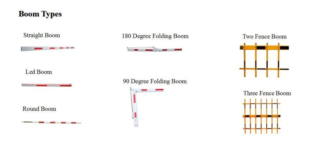 Speed 1.5~6s Adjustable Mtbf Automatic Parking Barrier Boom Gate